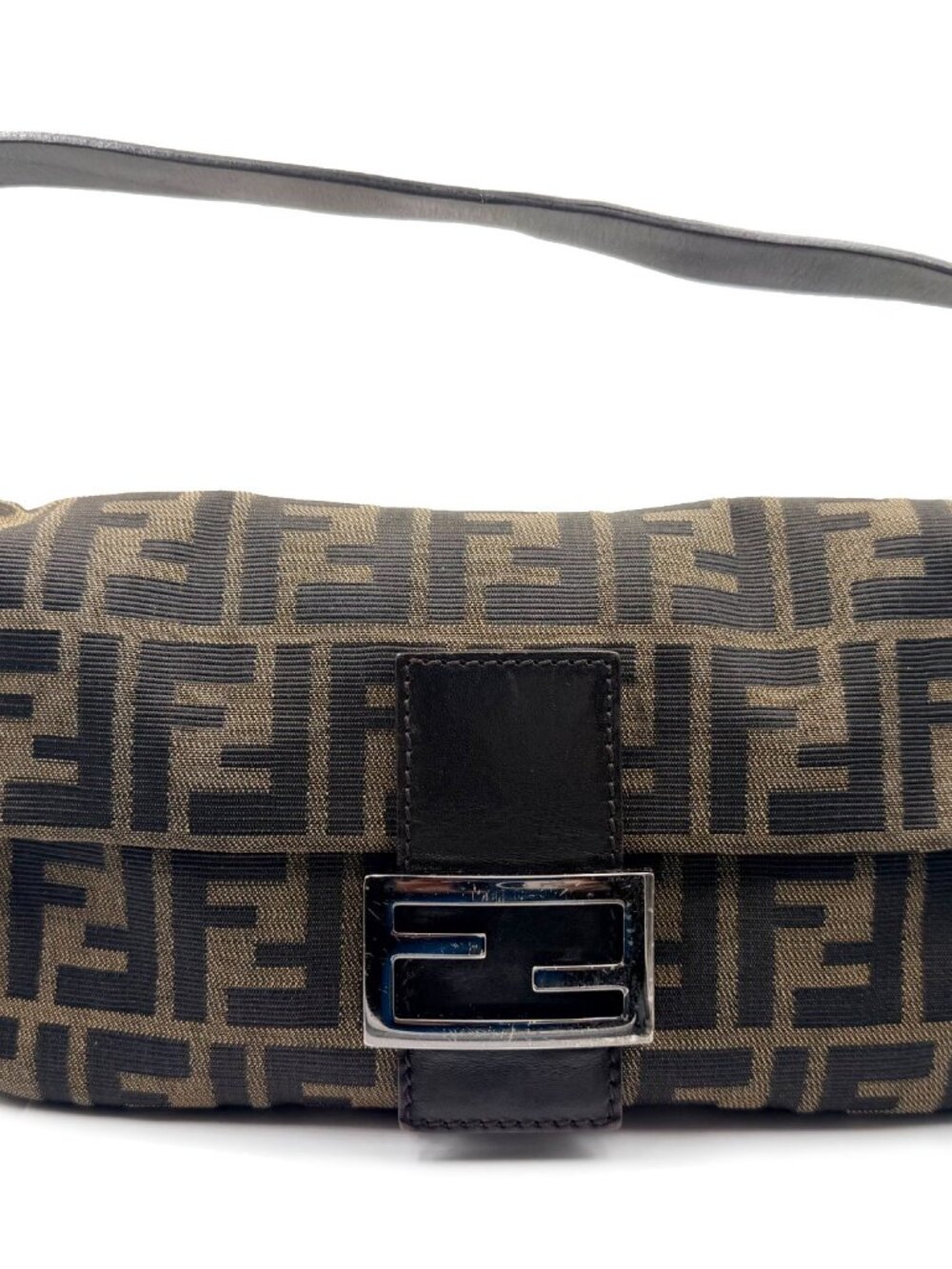 Fendi Zucca Baguette Shoulder Bag